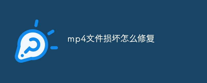 mp4文件損壞怎么修復(fù)的詳細(xì)方法_軟件自學(xué)網(wǎng)