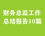 財務總監(jiān)工作總結(jié)報告10篇
