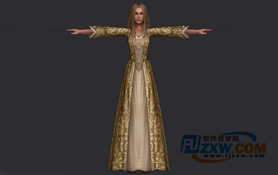 3Dmax金發(fā)公主模型
