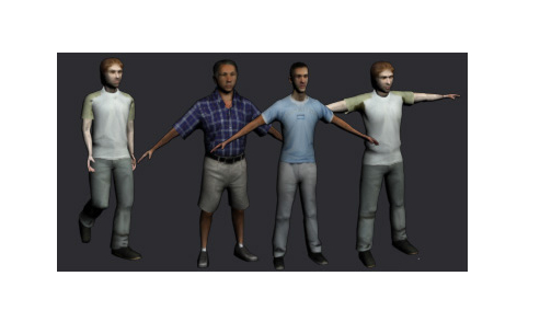 外國的各種人物3DMAX模型