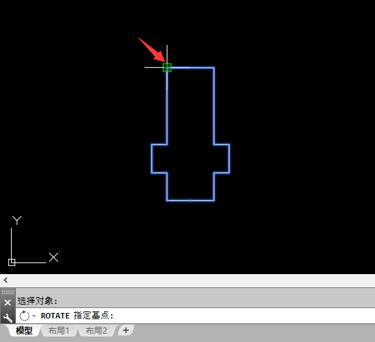 CAD旋轉(zhuǎn)命令中C是什么意思第3步