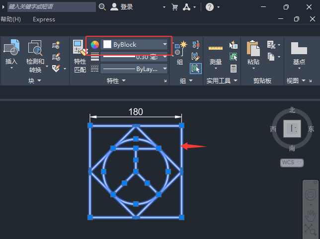 cad改線條顏色的方法