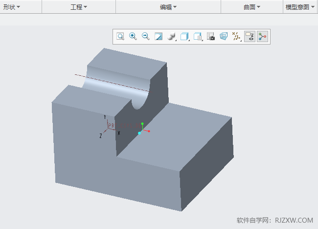 CREO如何以帶邊著色顯示實(shí)體對(duì)象第1步