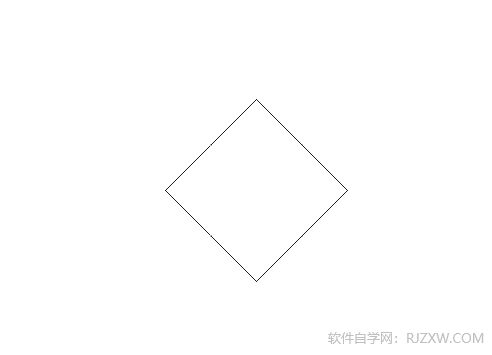 CDR2020繪制一個菱形的方法第4步