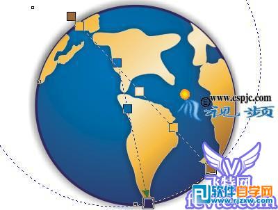 CoreIDRAW X4 設(shè)計網(wǎng)站標志 _軟件自學網(wǎng)