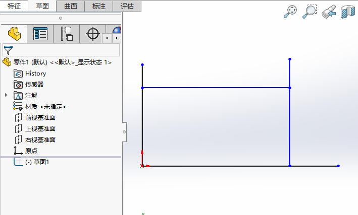 SOLIDWORKS剪裁到最近端怎么用第1步